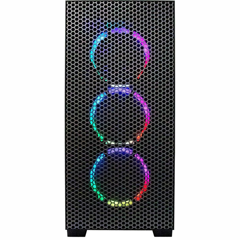 Персональный компьютер iRU Game 710Z5GP TWR i7 10700F (2.9) 16Gb 1Tb SSD250Gb RTX3060 12Gb Free DOS GbitEth 650W черный 1735657 1735657