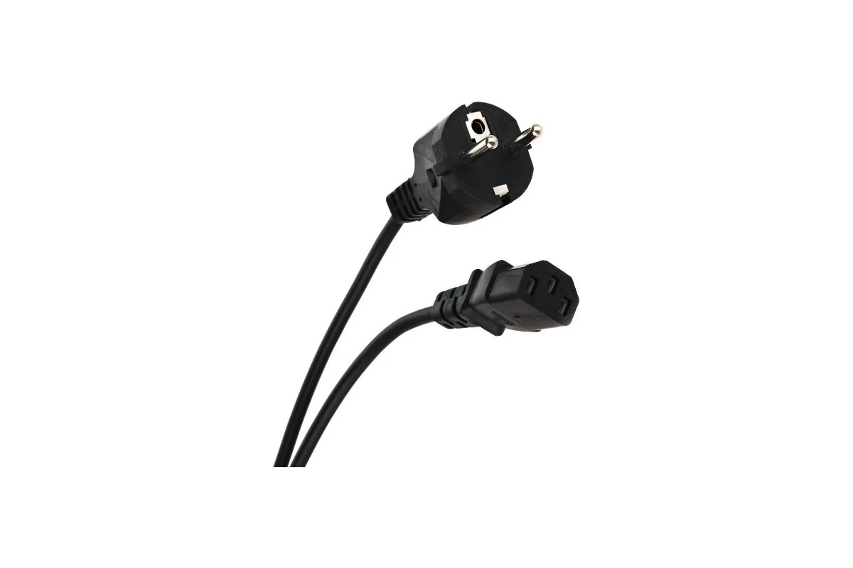 Кабель питания Telecom компьютер - розетка 220V <3.0м> (Европейский стандарт) TP021-C13/SHM-3.0-BK TP021-C13/SHM-3.0-BK