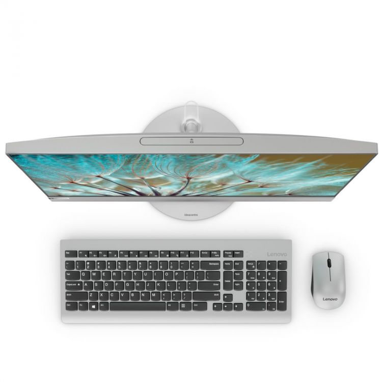 Моноблок Lenovo 520-24IKU 23.8'' FHD(1920x1080)/Intel Pentium 4415U 2.30GHz Dual/4GB/1TB/RD 530 2GB/DVD-RW/WiFi/BT4.0/CR/KB+MOUSE(USB)/ W10H/1Y/SILVER F0D2003MRK F0D2003MRK