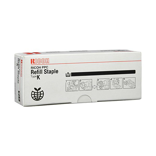 Скрепки Ricoh тип K (3 упаковки по 5000шт) для SR760/770/790/850/860/880/960/970/3000/3010/3020/3030/3050/3070/3090/3100/4000/4010/4020/4030 410802 410802