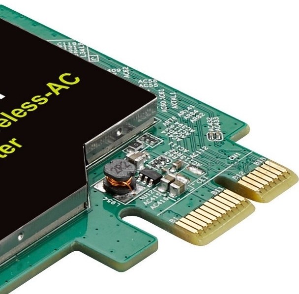 Адаптер Asus PCE-AC51 // WI-FI 802.11ac, 300 + 433 Mbps PCI-E Adapter, 2 антенны ; 90IG02S0-BO0010 PCE-AC51 PCE-AC51