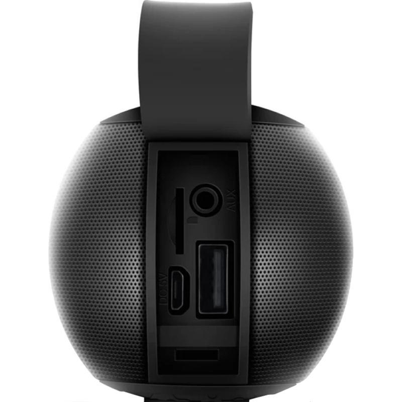 Портативная колонка Sven PS-75, черный, 2.0, мощность 2x3 Вт (RMS), Bluetooth, FM, USB, microSD, встроенный аккумулятор) SV-018023 SV-018023