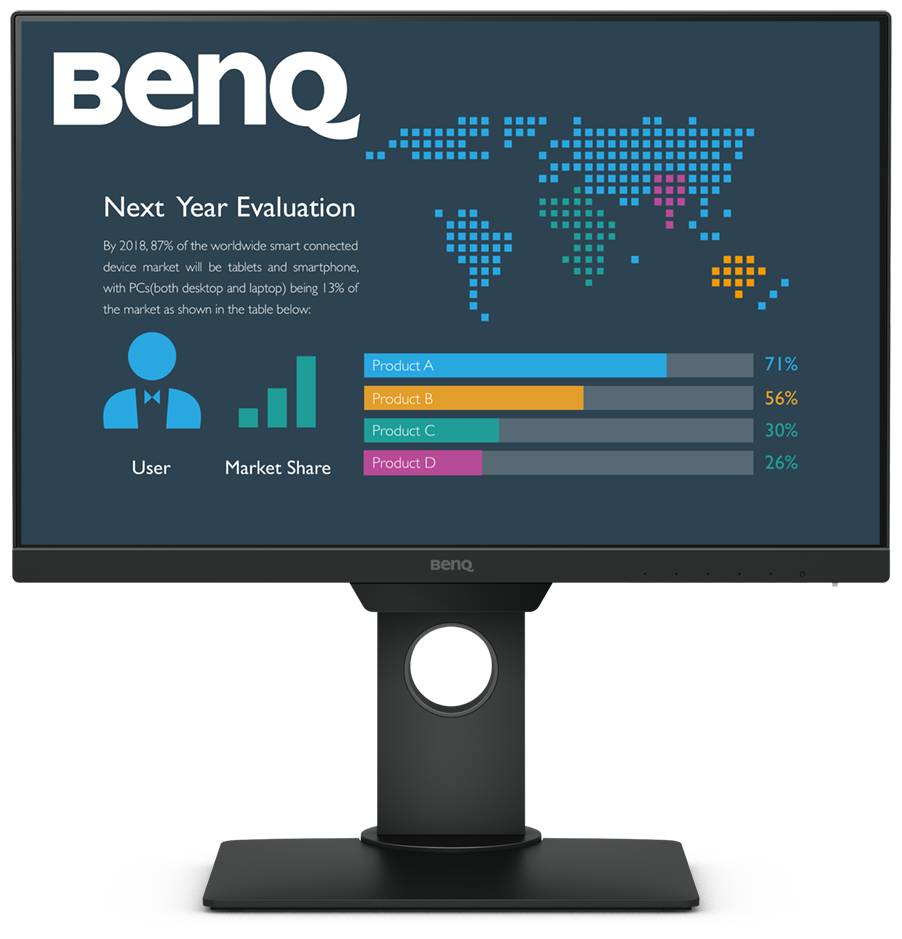 Монитор BenQ 22,5" BL2381T IPS LED, 16:10 1920x1200, 250 cd/m2, 20M:1, 178/178, 5ms, VGA, DVI-D, HDMI, DisplayPort, USB3.0, Speaker, Audio, Tilt, HAS, 9H.LHMLA.TBE 9H.LHMLA.TBE