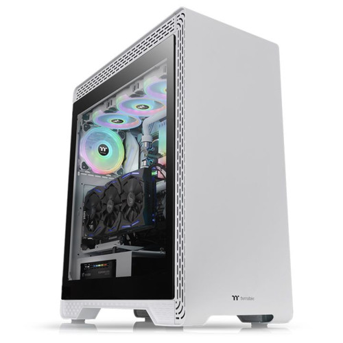 Корпус Thermaltake S500 TG Snow White/Win/SPCC/Tempered Glass*1/140mm Standard Fan*1/120mm Standard Fan*1 (523844) CA-1O3-00M6WN-00 CA-1O3-00M6WN-00