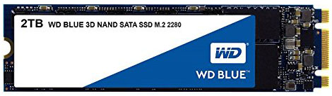 Твердотельный накопитель WD SSD Blue 3D NAND 2Tb SATA-III M2.2280 WDS200T2B0B WDS200T2B0B