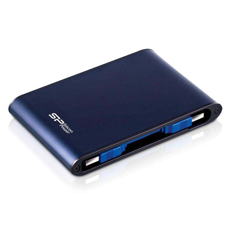 Внешний жёсткий диск Silicon Power SP010TBPHDA80S3B 1Tb,Armor A80,USB 3.1,Water/dust proof,Anti-shock,USB 3.1,Blue SP010TBPHDA80S3B SP010TBPHDA80S3B