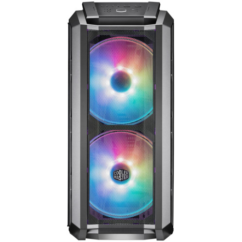 Корпус Cooler Master MasterCase H500P Mesh ARGB Gunmetal Mesh, ATX, Front : 2x 200mm ARGB fans, Rear :1x 140mm, Temperedglass side panel, USB3.0 x2, USB2.0 x2, Mesh Frontpanel (95249) MCM-H500P-MGNN-S11 MCM-H500P-MGNN-S11