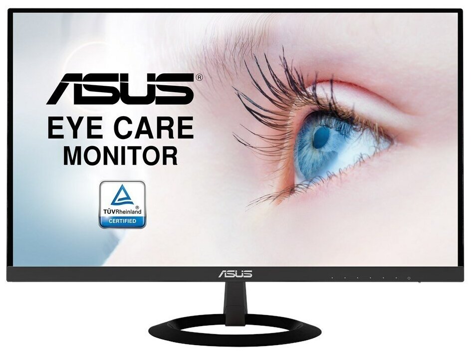 Монитор ASUS 27" VZ279HE Wide LED IPS monitor, 16:9, Full HD 1920 x 1080, 5ms(GTG), 250 cd/m2 , 80 M:1, 178°(H), 178°(V), D-Sub, HDMIx2, Frameless Ult 90LM02X0-B01470 90LM02X0-B01470