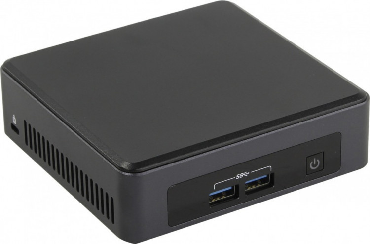 Неттоп Intel NUC 8: Core i7 8650U, 4.2 GHz, DDR4 SODIMM (up to 2400MHz/32Gb), VGA Graphics(2xHDMI 2.0 + eDP 1.4), 4xUSB3.0, 1x m.2 SSD, vPro (ШНУР UK) BLKNUC7I7DNK3E BLKNUC7I7DNK3E