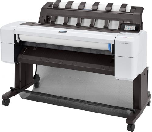 Плоттер HP DesignJet T1600 PS Printer (36",2400x1200dpi, 3 A1 ppm, 128Gb(virtual), 500Gb Enc. HDD, GigEth, stand, media bin, output tray 100, sheetfeed, rollfeed,autocutter, 6 cartr.,warr 2y, repl. L2Y22B) 3EK11A 3EK11A