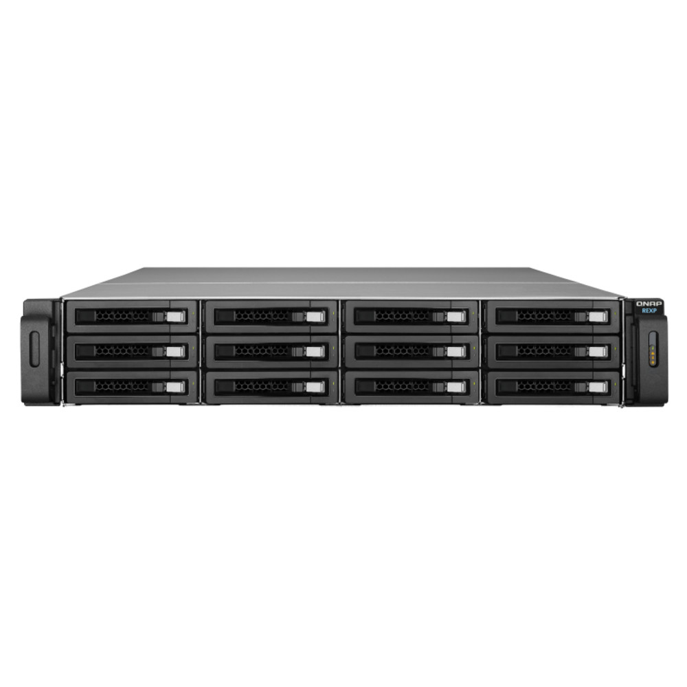 Полка расширения QNAP Expansion unit with SAS interface, 12 HDD, rackmount, 2 PSU. W/o rail kit RAIL-A03-57 REXP-1210U-RP REXP-1210U-RP