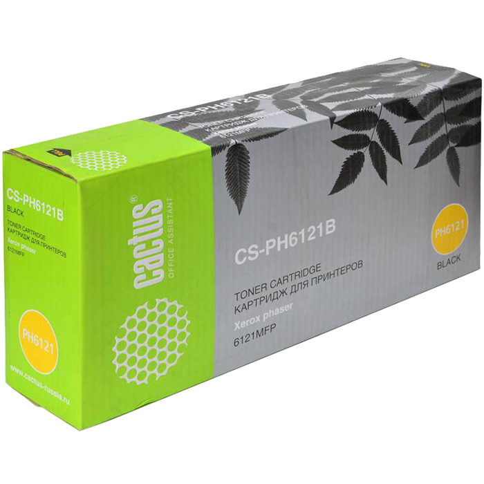 Тонер-картридж Cactus CS-PH6121B 106R01476 черный для Xerox Phaser 6121/6121mfp/6121MFPD (2600стр.) CS-PH6121B CS-PH6121B