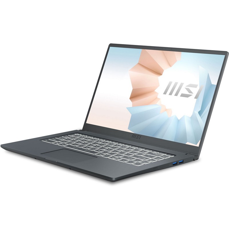 Ноутбук MSI Modern 15 A11SBL-462RU Core i5 1135G7/8Gb/SSD512Gb/NVIDIA GeForce MX450 2Gb/15.6"/IPS/FHD (1920x1080)/Windows 10/dk.grey/WiFi/BT/Cam 9S7-155226-462 9S7-155226-462