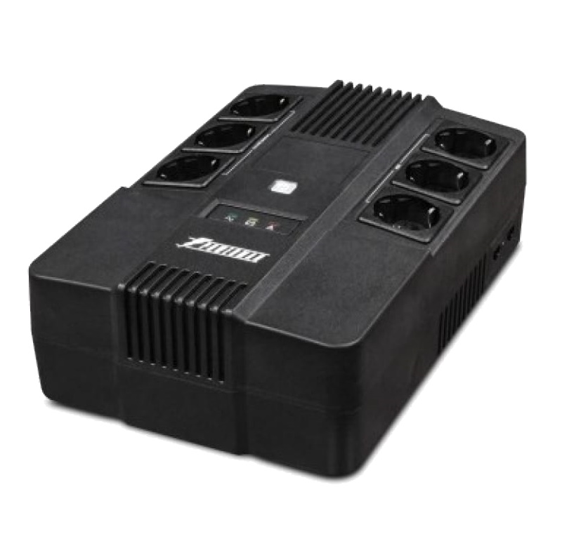 Источник бесперебойного питания Powerman 800VA/480W, 220V, Out: 6xShuko outlets, user repl. batt., 2 year warranty BRICK800 BRICK800
