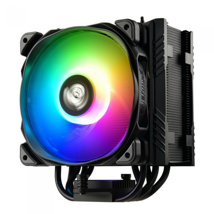 Вентилятор Enermax Universal, TDP 230W, 500~1600 RPM, 23.81~71.32CFM, 14~24dB(A), BLACK, ARGB, RTL ETS-T50A-BK-ARGB ETS-T50A-BK-ARGB