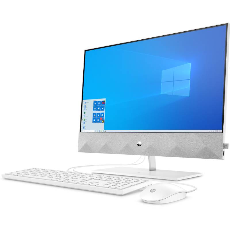 Моноблок HP Pavilion 24-k0038ur AiO 23.8"(1920x1080)/AMD Ryzen 5 4600H(3Ghz)/8192Mb/512SSDGb/noDVD/Int:AMD Intergrated Graphics /Cam/WiFi/war 1y/White/W10 + USB KBD, USB MOUSE 496Z0EA 496Z0EA
