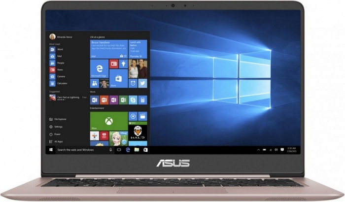 Ноутбук ASUS Zenbook UX410UF-GV029T Core i5-8250U/8Gb/1Tb+128GB M.2 SSD/GF MX130 2Gb/14.0"/FHD (1920x1080)AG/WiFi/BT/Cam/Windows 10/ROSE GOLD/Illuminated KB/1,4kg/Sleeve (90NB0HZ4-M00470) 90NB0HZ4-M00470