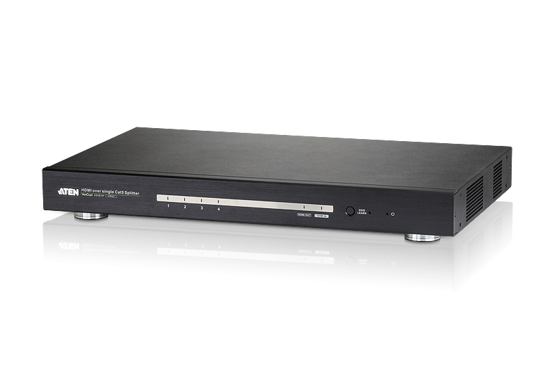 Разветвитель ATEN HDMI, 1> 4 монитора, 100 м./1080p; 60 м./4Kx2K, F, без шнуров, Б.П., по 1 витой паре VS1814T-AT-G VS1814T-AT-G