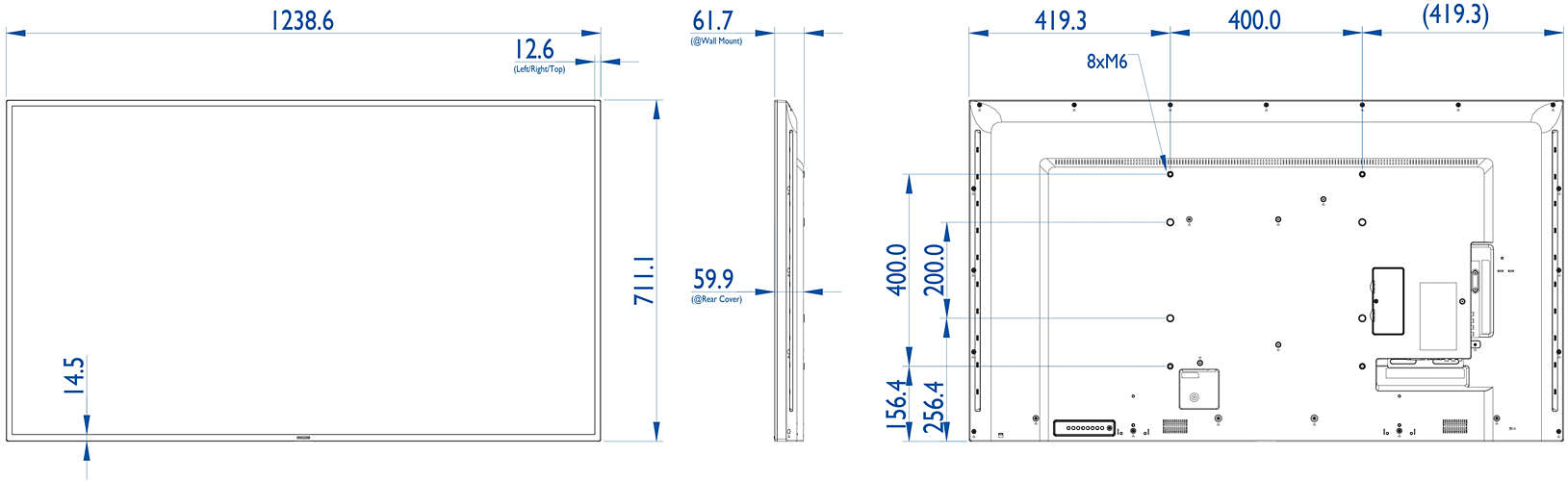 Профессиональная панель Philips BDL5535QL/00 55" Direct LED Ambilight HTML5 browser, VESA 400x400/400x200/M6 BDL5535QL/00 BDL5535QL/00 #1