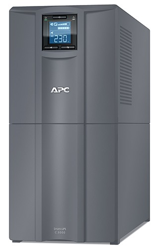 Источник бесперебойного питания APC Smart-UPS C 3000VA/2100W, Line-Interactive, 6xC13/1xC19, LCD, Gray, No CD/cables SMC3000I-RS SMC3000I-RS