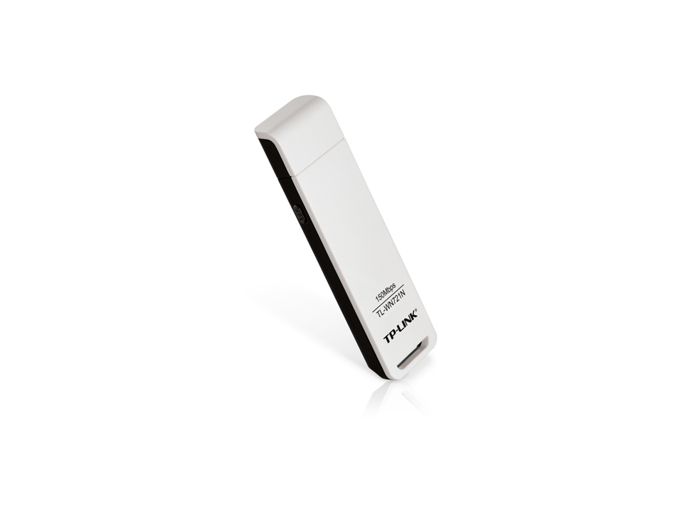 Сетевая карта TP-Link 150n, 802.11b/g/n, поддержка PSP X-Link, USB 2.0 TL-WN721N TL-WN721N