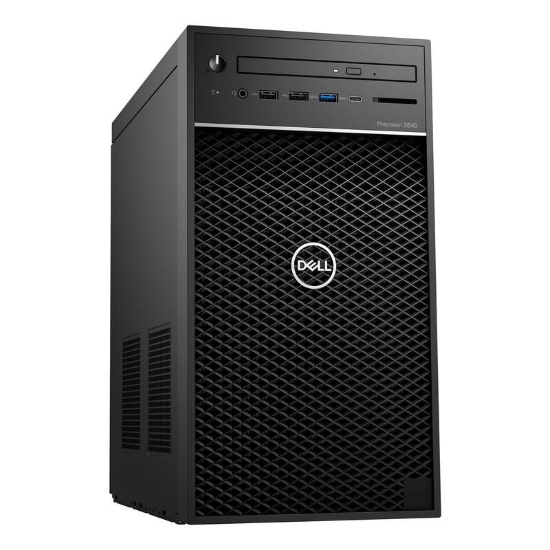 Компьютер Dell Precision 3640 MT Core i9 10900 (2.8)/16Gb/SSD512Gb/UHDG 630/DVDRW/CR/Windows 10 Professional/GbitEth/WiFi/BT/550W/клавиатура/мышь/черный 3640-7137 3640-7137
