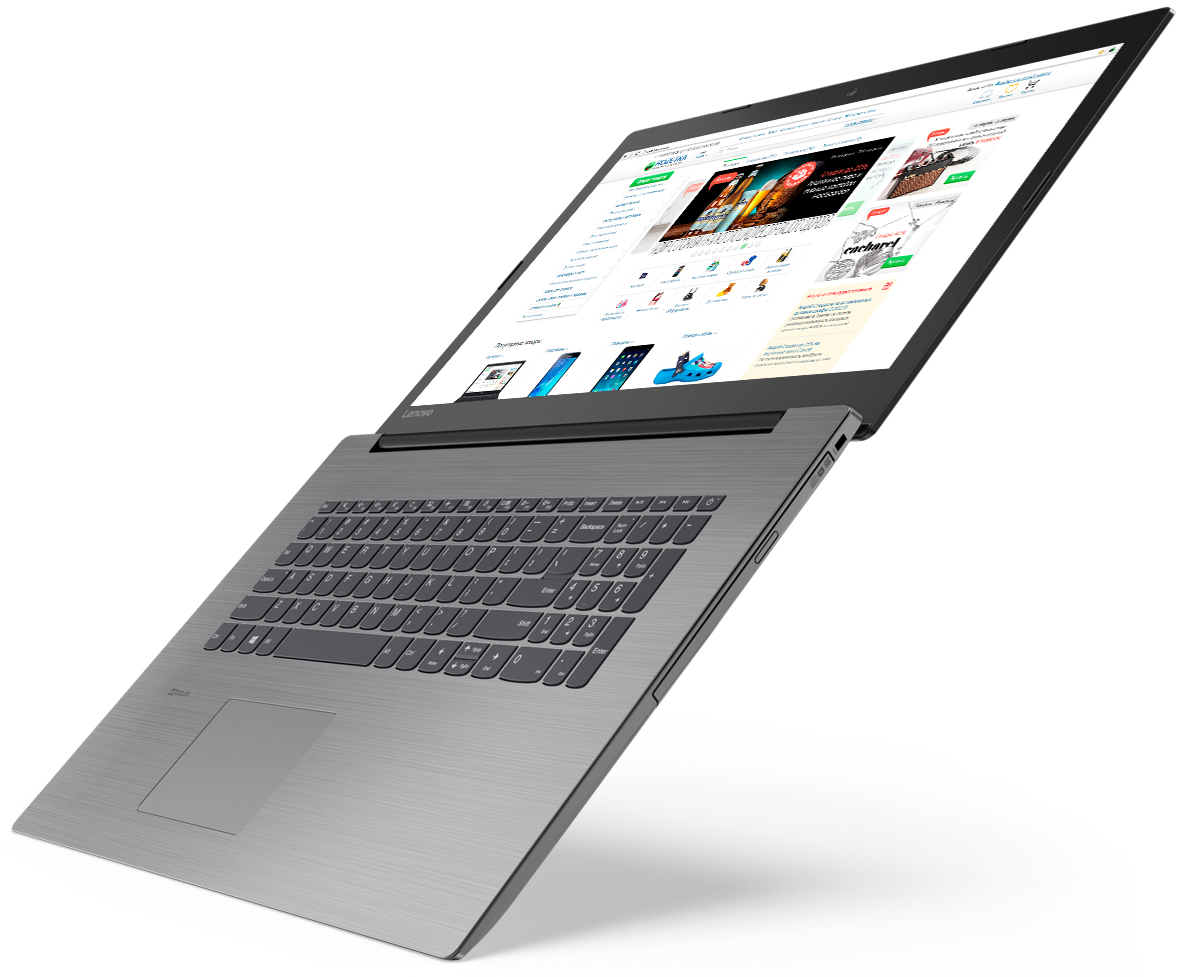 Ноутбук Lenovo IdeaPad 330-17IKBR 17.3", IPS, Intel Core i3 7020U 2.3ГГц, 8Гб, 1000Гб, 256Гб SSD, nVidia GeForce Mx150 - 2048 Мб, Free DOS 81DM00AERU 81DM00AERU