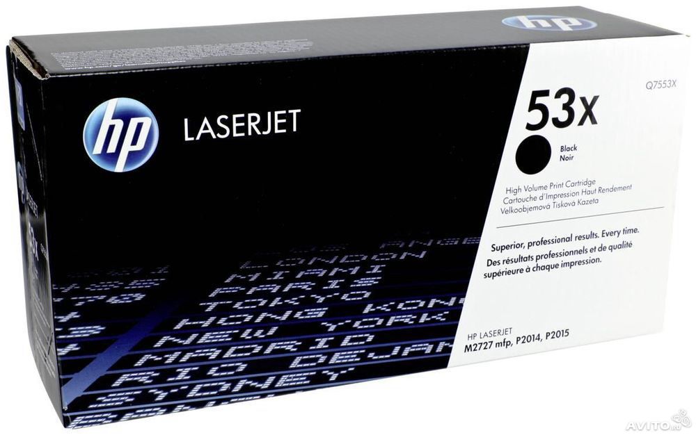 Тонер-картридж HP 53X Black для LJ P2014/P2015/M2727mfp Contract (7000 стр) Q7553XC Q7553XC