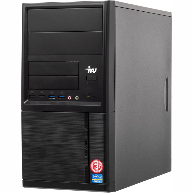 Персональный компьютер iRU Office 512 MT PG G5420 (3.8) 8Gb SSD240Gb UHDG 610 Windows 10 Professional 64 GbitEth 400W черный 1718691 1718691
