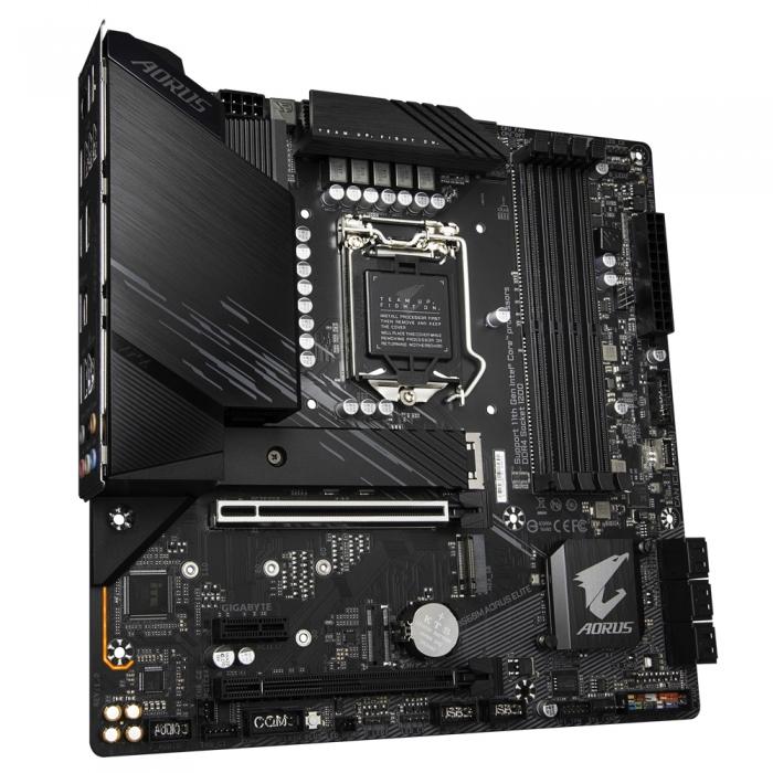 Материнская плата Gigabyte  B560M AORUS ELITE LGA 1200 Intel B560 4xDDR4 mATX AC`97 8ch(7.1) 2.5Gg+VGA+DVI+HDMI+DP B560M AORUS ELITE B560M AORUS ELITE