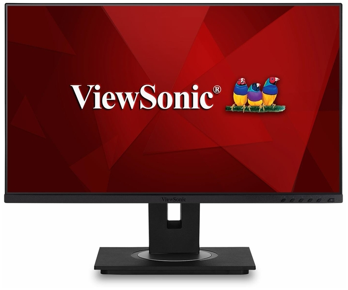 Монитор ViewSonic LCD 23.8'' [16:9] 1920х1080(FHD) IPS, nonGLARE, 250cd/m2, H178°/V178°, 1000:1, 50M:1, 16.7M, 5ms, VGA, HDMI, DP, USB-C, USB-Hub, Height adj, Pivot, Tilt, Swivel, Speakers, 3Y, Black VG2455 VG2455