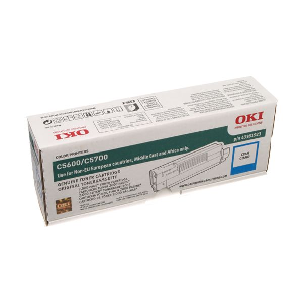 Тонер-картридж Oki C5600/C5700 2K cyan (43381907) 43381923 #1