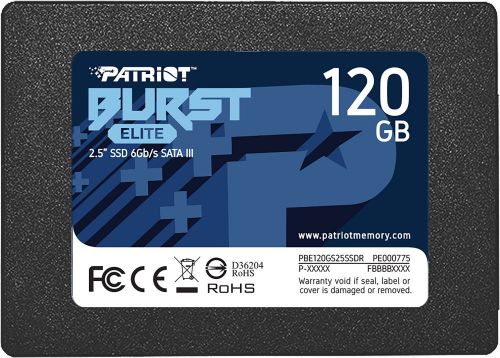Твердотельный накопитель Patriot  Burst Elite SATA 120Gb 450/320Mbs, 50TBW, 7mm PBE120GS25SSDR PBE120GS25SSDR