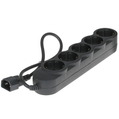 Сетевой фильтр Sven Extender EX-I5 black, 0.5 m, input IEC-320 (C14), 5 outlets СЕЕ 7/4 SV-017378 SV-017378