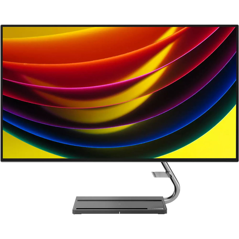 Монитор Lenovo 27" Qreator 16:9 4K UHD (3840x2160) IPS, 4ms, CR 1300:1, BR 400, 178/178, 60hz, 1xUSB Type-C Gen2, 2xHDMI 2.0, 1xDP 1.4, 1xAudio Out (3.5mm), Wireless Charging Qi (Up to 15W), Tilt, 3-Year 66B7RAC1EU 66B7RAC1EU