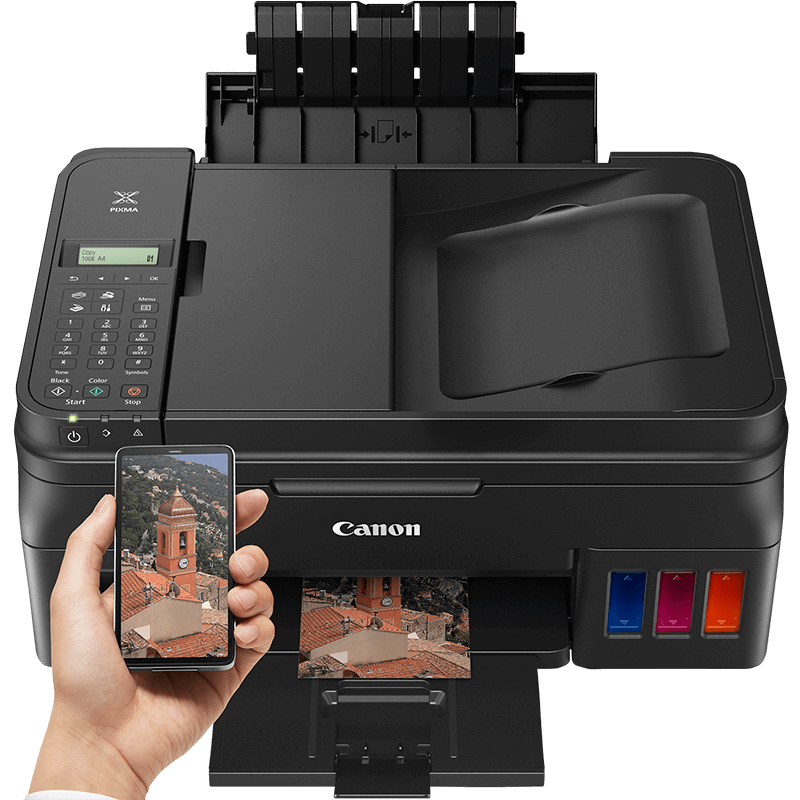МФУ Canon PIXMA G4400 А4, (4800х1200), СНПЧ, ADF на 20 л., 8,8 из./мин. ч/б, 5,0 из./мин. цвет, факс, лоток 100 л.,USB/WiFi 1515C009 1515C009