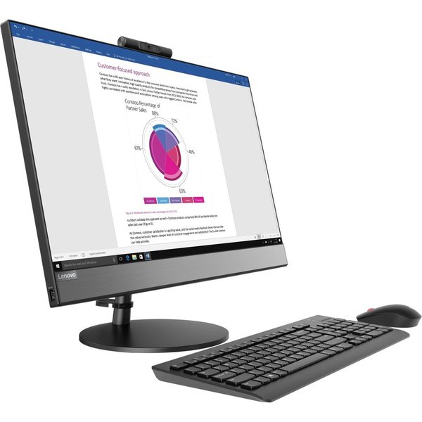 Моноблок Lenovo V530-24ICB i5-9400T 8Gb 1TB_5400rpm Int. DVD±RW AC+BT USB KB&Mouse W10_P64-RUS 1Y on-site 10UW00E3RU 10UW00E3RU