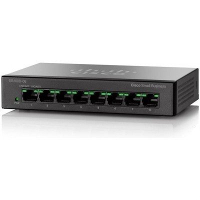 Коммутатор Cisco SB SG100D-08-EU 8-Port Gigabit Desktop Switch SG100D-08-EU