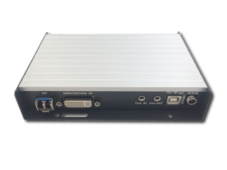 Удлинитель ATEN KVM DVI+USB+AUDIO+RS232+ИК, 500м, MM/10км, SM точка-точка/неогранич, в пределах LAN, 2xОптич,волокна SFP(LC);GbE (TCP/IP;IGMP), DVI-I+USB B/4xA+3xMINIJACK+3-контактн,клемма, F, без шнуров, DC 12V, (макс,разр,3840x2160 30Hz 4:2:0) TNTv TNTv/TNT MMS-9520DF