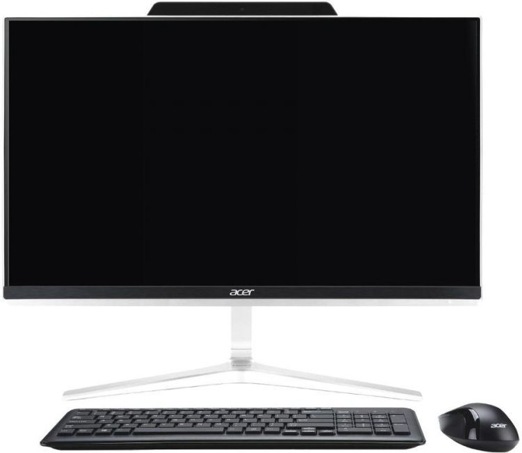 Моноблок Acer Aspire Z24-890 23.8" Full HD i5 8400T (1.7)/8Gb/1Tb 5.4k/SSD128Gb/MX150 2Gb/DVDRW/Windows 10 Home/GbitEth/WiFi/BT/135W/клавиатура/мышь/Cam/серебристый 1920x1080 DQ.BCBER.004 DQ.BCBER.004