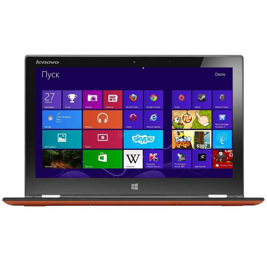 Ультрабук Lenovo IdeaPad Yoga 2 Pro-13, i7-4510U (2.0 GHz), 8GB, 256GB SSD, Win 8.1,orange 59425916 59425916