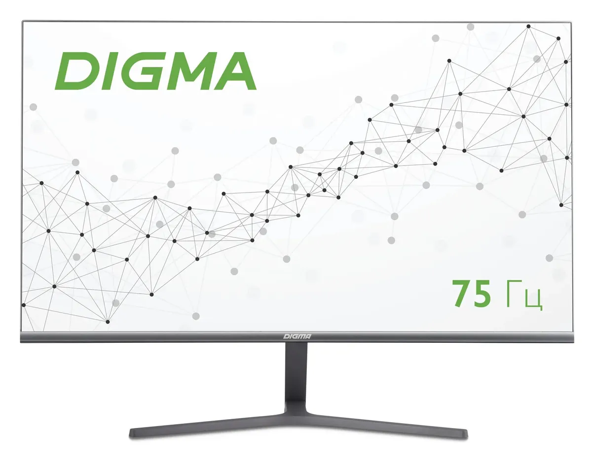 Монитор Digma 27" темно-серый IPS LED 5ms 16:9 HDMI M/M матовая HAS Piv 250cd 178гр/178гр 2560x1440 DP 2K DM-MONB2704 DM-MONB2704