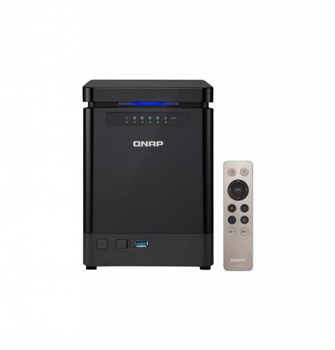 Сетевой RAID-накопитель QNAP 4 отсека для HDD, HDMI-порт. Intel Celeron J3455 1,5 ГГц, 8 ГБ. TS-453Bmini-8G TS-453Bmini-8G