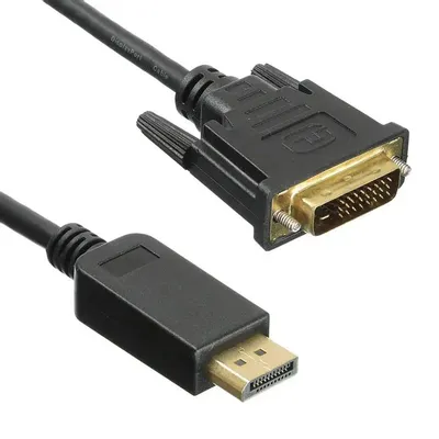 Кабель Buro аудио-видео 1.1v DisplayPort (m)/DVI-D (Dual Link) (m) 2м. Позолоченные контакты черный BHP DPP_DVI-2 BHP DPP_DVI-2