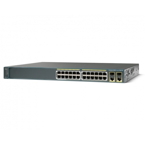 Коммутатор Cisco Catalyst 2960-X 24 GigE PoE 370W, 2 x 10G SFP+, LAN Base WS-C2960X-24PD-L WS-C2960X-24PD-L