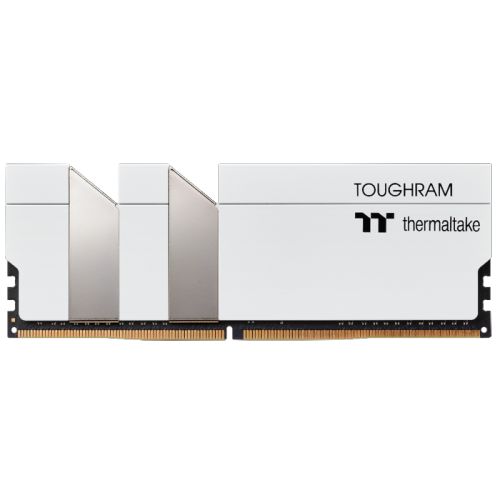 Модуль памяти Thermaltake 16GB DDR4 3200 DIMM TOUGHRAM White Gaming Memory Non-ECC, CL16, 1.35V, Heat Shield, XMP 2.0, Kit (2x8GB), RTL RTL (525343) R020D408GX2-3200C16A R020D408GX2-3200C16A