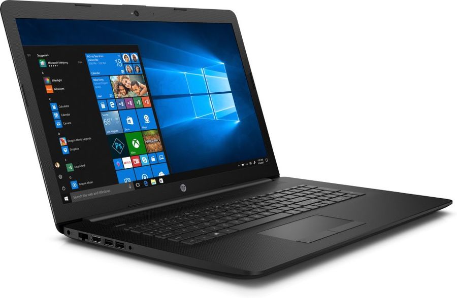 Ноутбук HP 17-by1027ur 17.3"(1920x1080 IPS)/Intel Core i5 8265U(1.6Ghz)/8192Mb/1000+128SSDGb/DVDrw/Ext:Radeon 530(2048Mb)/Cam/BT/WiFi/41WHr/war 1y/Jet Black Mesh Knit /FreeDOS 6PR49EA 6PR49EA