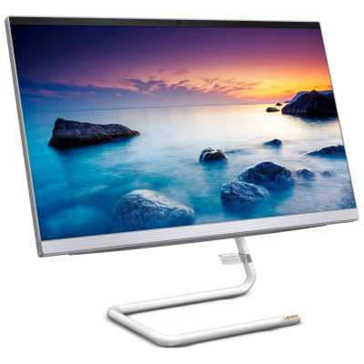 Моноблок Lenovo IdeaCentre AIO 3 27IMB05 27"(1920x1080)/Intel Core i3 10100T(3Ghz)/8192Mb/1000+128SSDGb/DVDrw/Int:Intel UHD Graphics 630/BT/WiFi/war 1y/9kg/white/DOS + Keyboard, mouse USB F0EY00KNRK F0EY00KNRK
