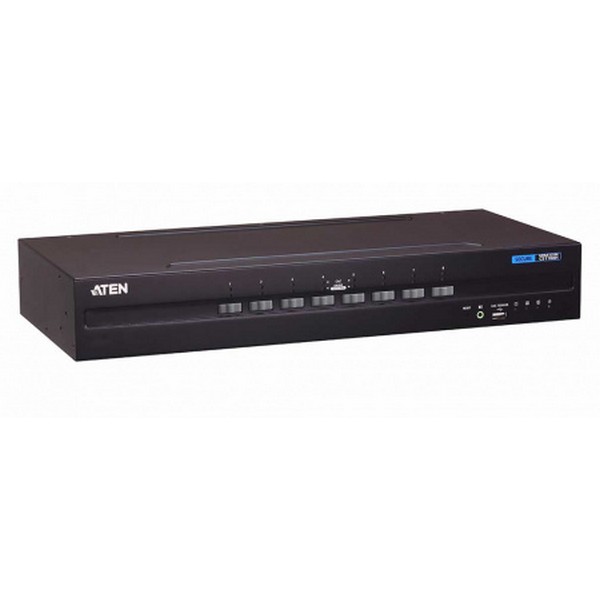 KVM-переключатель ATEN электрон,, KVM+Audio+USB 2,0,  1 user PS2/USB+HDMI =>  8 cpu USB+HDMI, без шнуров, 3840x2160 30Hz, настол,, исп,стандарт,шнуры, без OSD, некаскад,, CS1188H-AT-G CS1188H-AT-G
