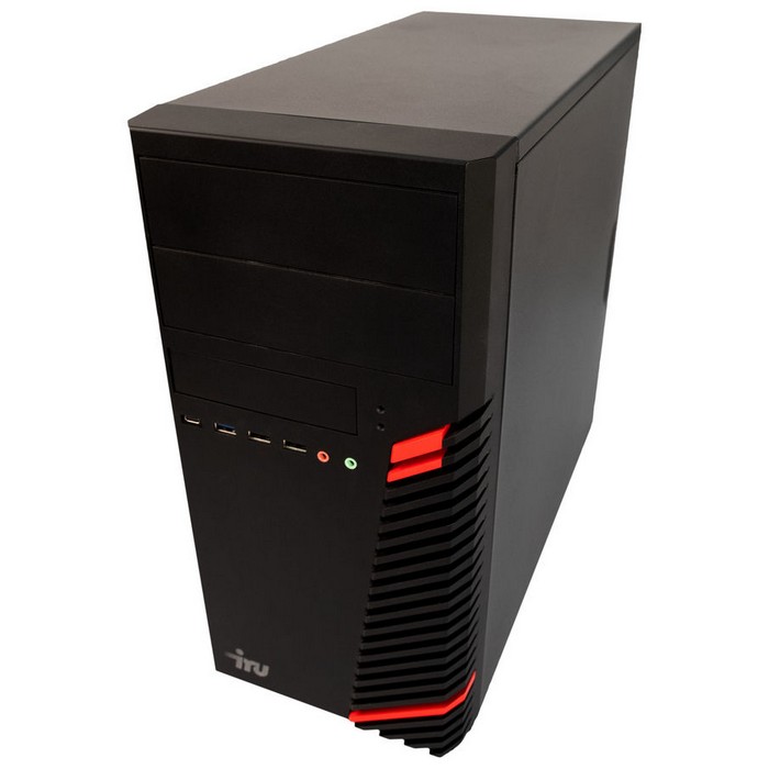 Персональный компьютер iRU Office 510H4SM MT PG G6400 (4) 8Gb SSD240Gb UHDG 610 Windows 10 Home Single Language 64 GbitEth 400W черный 1685066 1685066